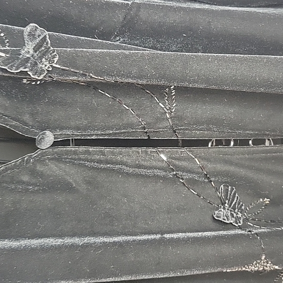 CRIMSON BY LAWRENCE KURTZ Black Floral Beaded Jacket Size‎ 2X - Picture 3 of 8